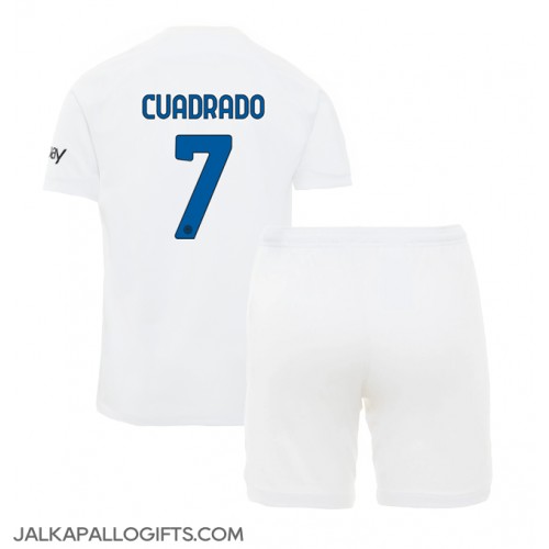 Inter Milan Juan Cuadrado #7 Vieras Peliasu Lasten 2023-24 Lyhythihainen (+ Lyhyet housut)
